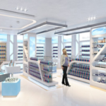 مشروع Pharmacy تصميم صيدلية من الداخل
