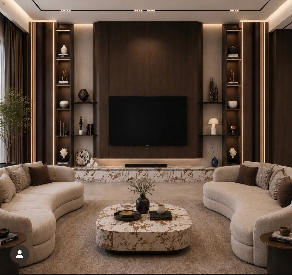 أفكار تصميم غرف جلوس عصرية من بوينت دوس
